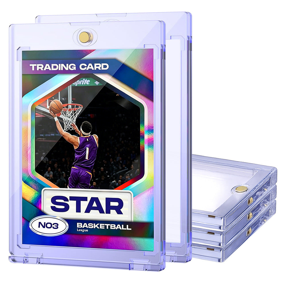 5 PCS Plastic Trading Card Holders