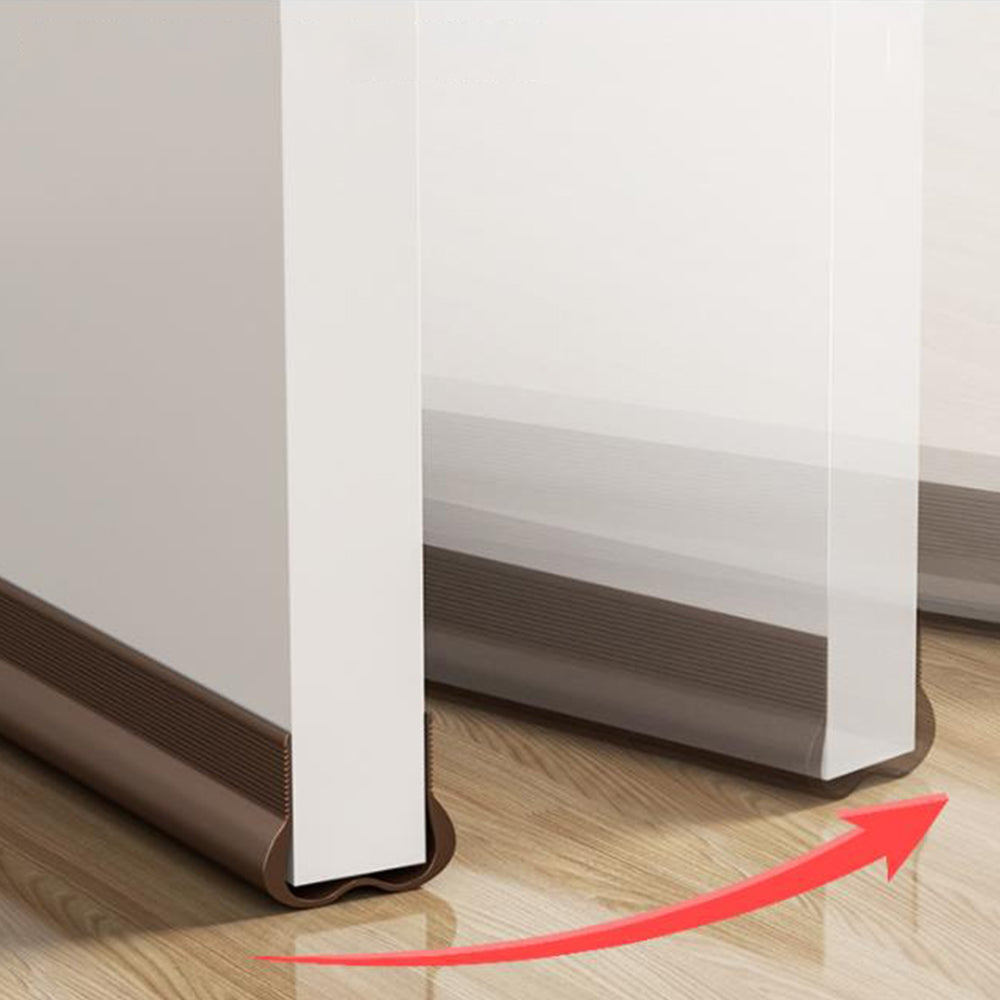 Door Draft Stopper Under Door Draft Blocker Noise Cold Air Draft Guard Door Gap Sealing Brown