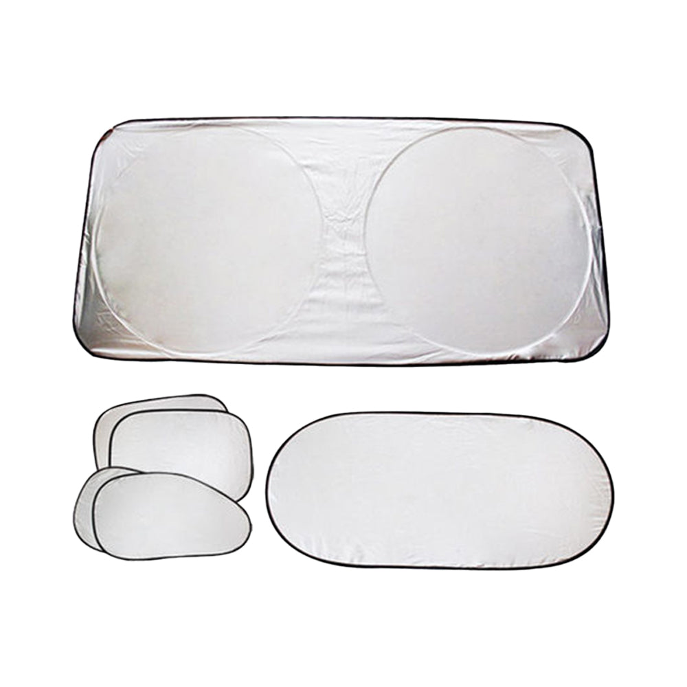 6 Pcs Set Car Windshield Sun Shade Sun Visor Protector for Side Window Front and Rear Windshield