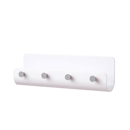 Punching Free Wall Mount Key Holder Key Hook Door Hanger Key Storage Rack White