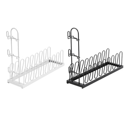 2 Piece Metal Hat Organizer Racks for 8 Caps and 3 Glasses Each