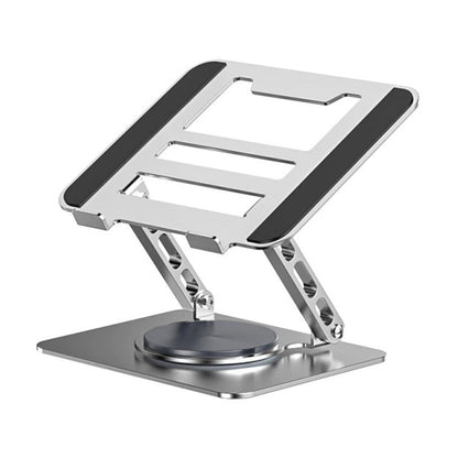 Adjustable Laptop Stand 360-Degree Rotating Foldable Desktop Holder Silver