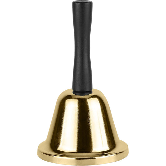 Metal Hand Bell Dinner Bell for Home School-Gold