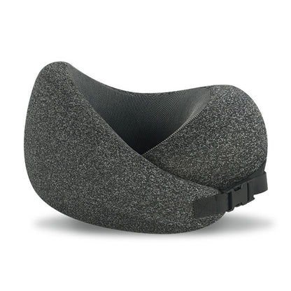 Memory Foam Pillow for Sleep Travel Neck Pillow with Storage Bag Dark Grey