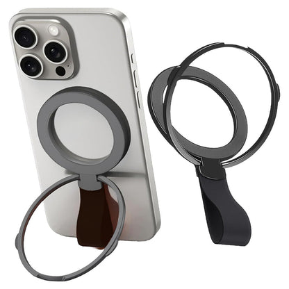 Phone Grip Holder Adjustable Kickstand Ring Compatible with iPhone 15/14/13/12 Series Black