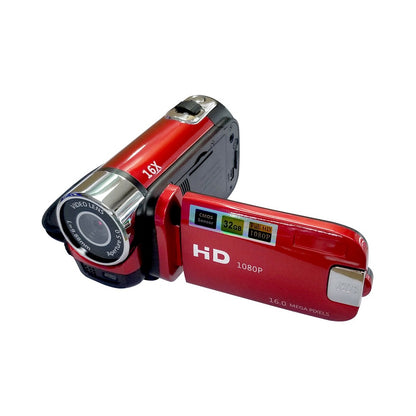 Video Camera 16MP Camcorder with 16x Digital Zoom-Red