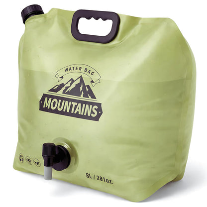 Camping Water Container 8L Collapsible Water Jug with Spout for Hiking Emergency