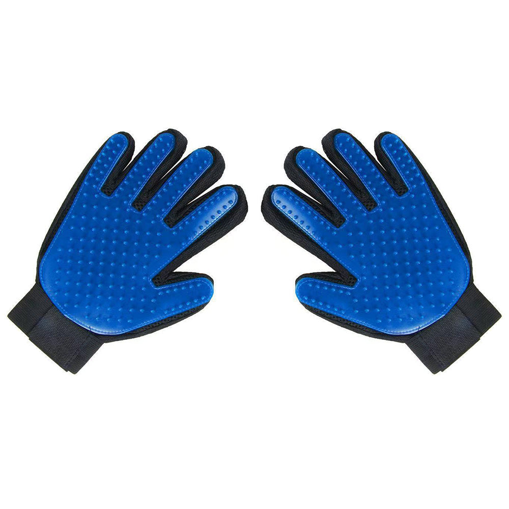 2 Pair Pet Grooming Gloves for Cats and Dogs Hair Removal and Massage