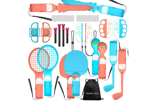 23 in 1 Sports Game Accessories for Nintendo Switch 2 Family Accessories Kit