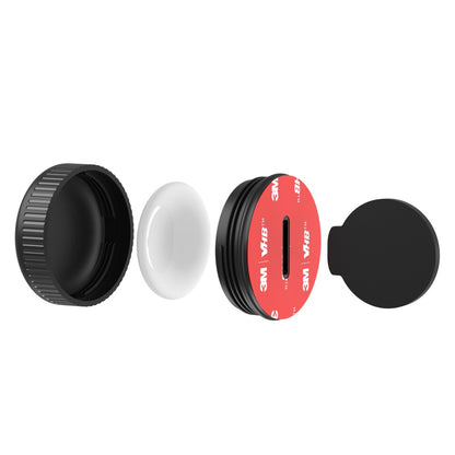 Waterproof AirTag Holder Case with 3M Adhesive Sticker Compatible with Apple Airtag-Black