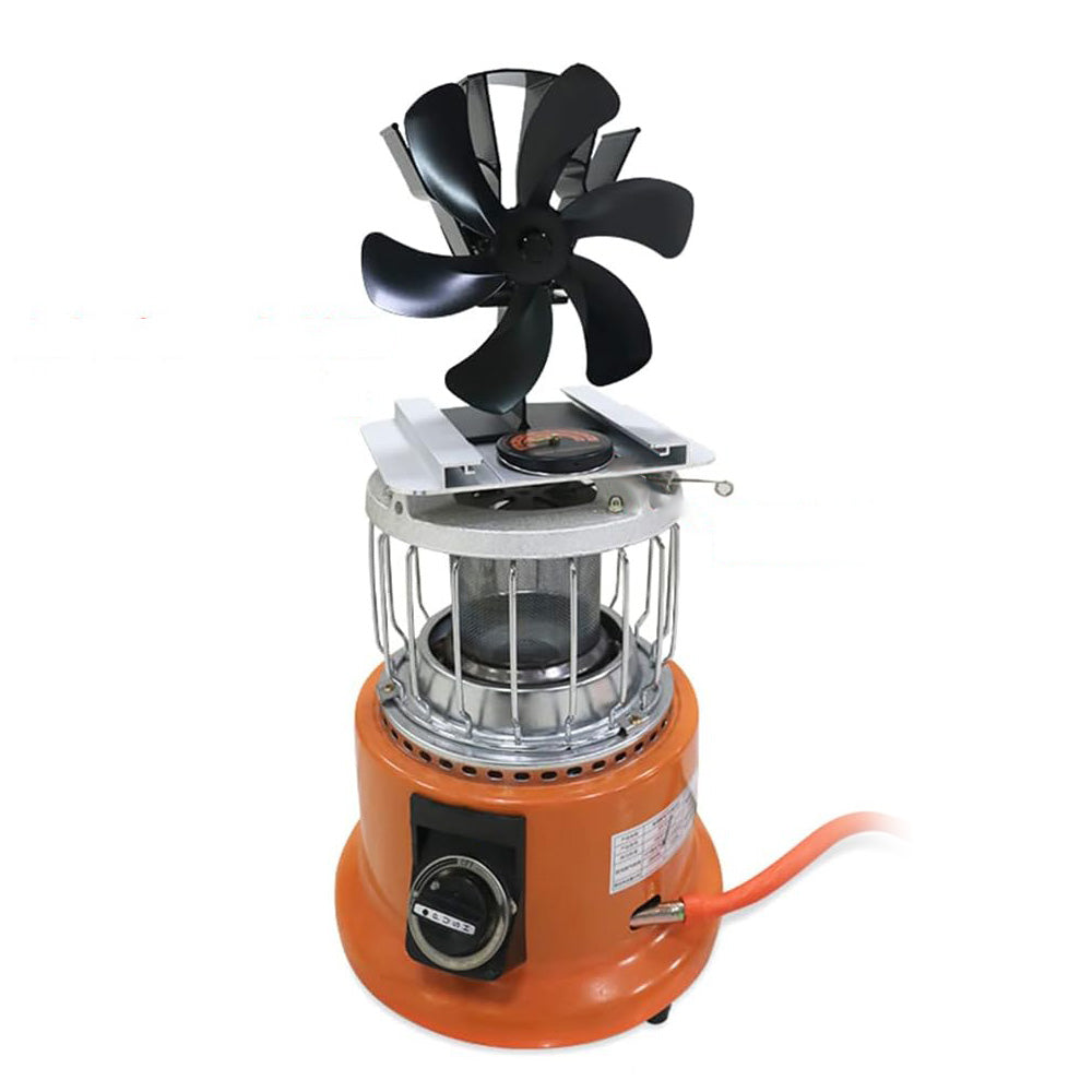 Heat Powered Fireplace Fan Eco-Friendly Stove Fan with Thermometer