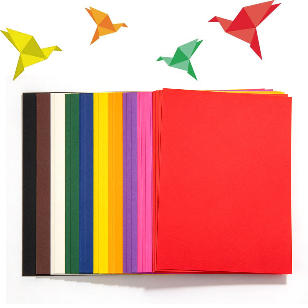 50 Sheets A4 Coloured Origami Paper 21x29cm DIY Craft Paper