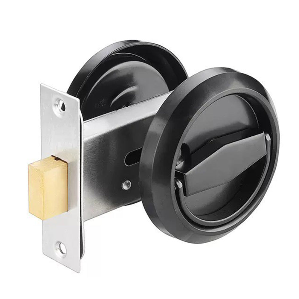 Hidden Door Lock Invisible Latch Double Sided Privacy Lock for Bedroom Bathroom Stainless Steel-Red Bronze