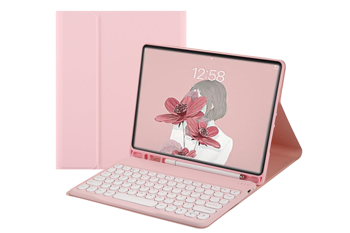 Bluetooth Touchpad for Samsung Galaxy Tab A9 / A9 Plus Detachable Keyboard -Pink