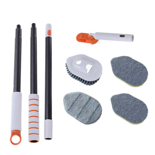 Tile Tub Scrubber Brush with 3 Different Function Cleaning Heads for Cleaning Bathroom