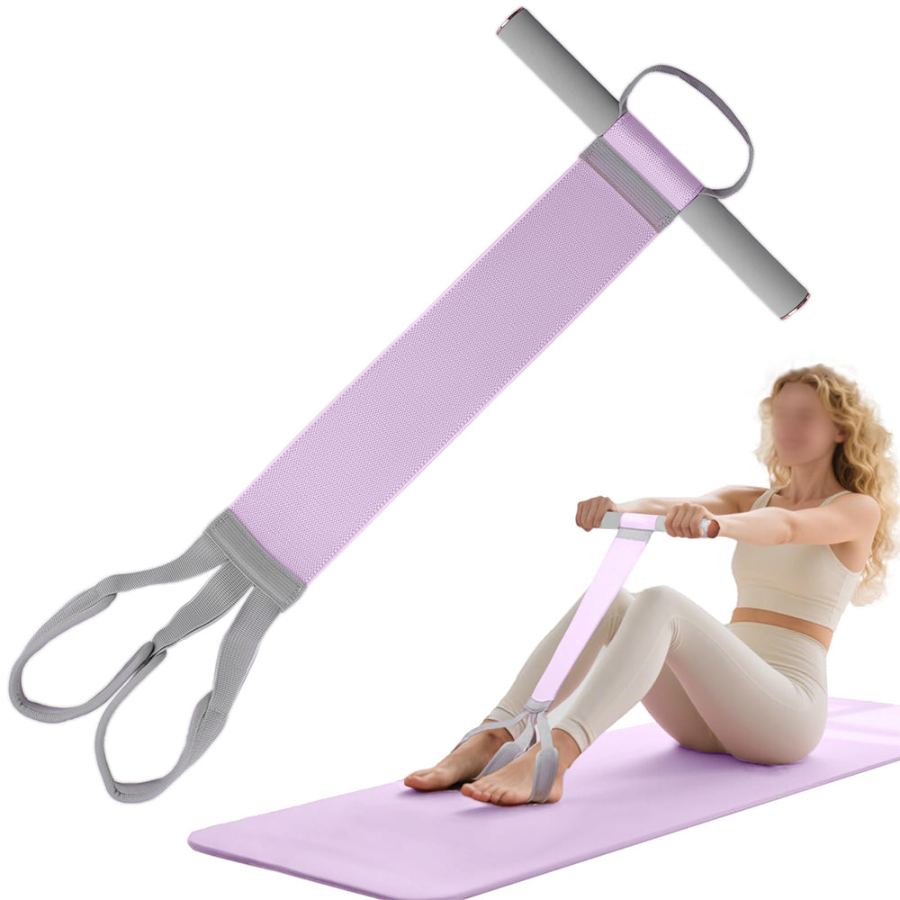 Foot Pedal Resistance Band Anti-Snap Fabric Exercise Band - Purple