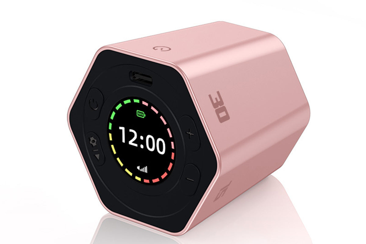 Cube Timer Rotating Timer with Vibration Adjustable Volume Countdown-Pink