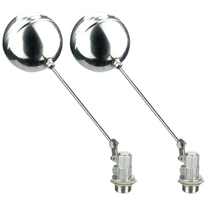 2Pcs 304 Stainless Steel Automatic Water Level Float Valves-DN25