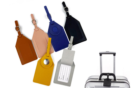 6Pcs Luggage Tags for Suitcases Holder for Apple AirTag Locator Protective Case Cover Travel Tags