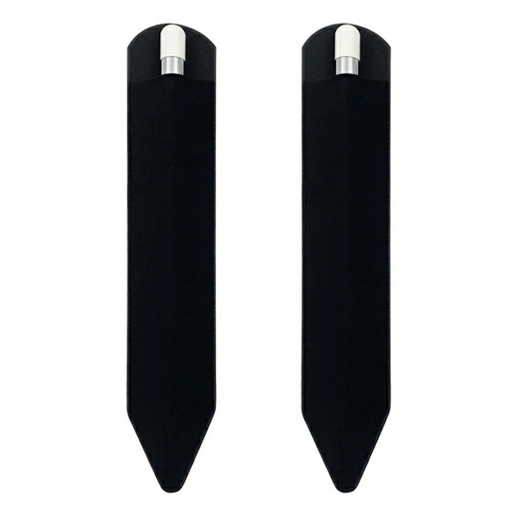 2Pcs Stylus Holder Adhesive Pen Sleeve for Apple Pencil Capacitive Pen-Black