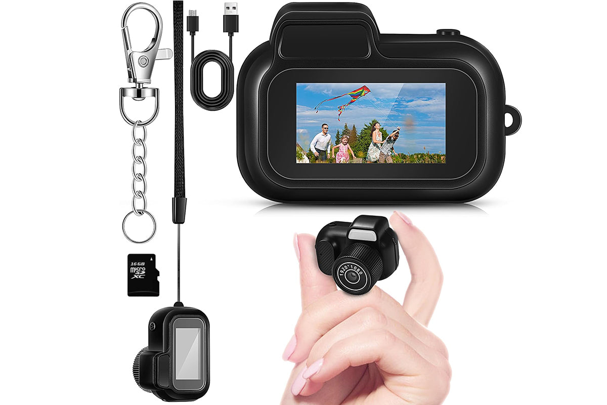 Mini Keychain Camera with 16GB Card 1080P Mini Pixel Camera Mini Digital Camera