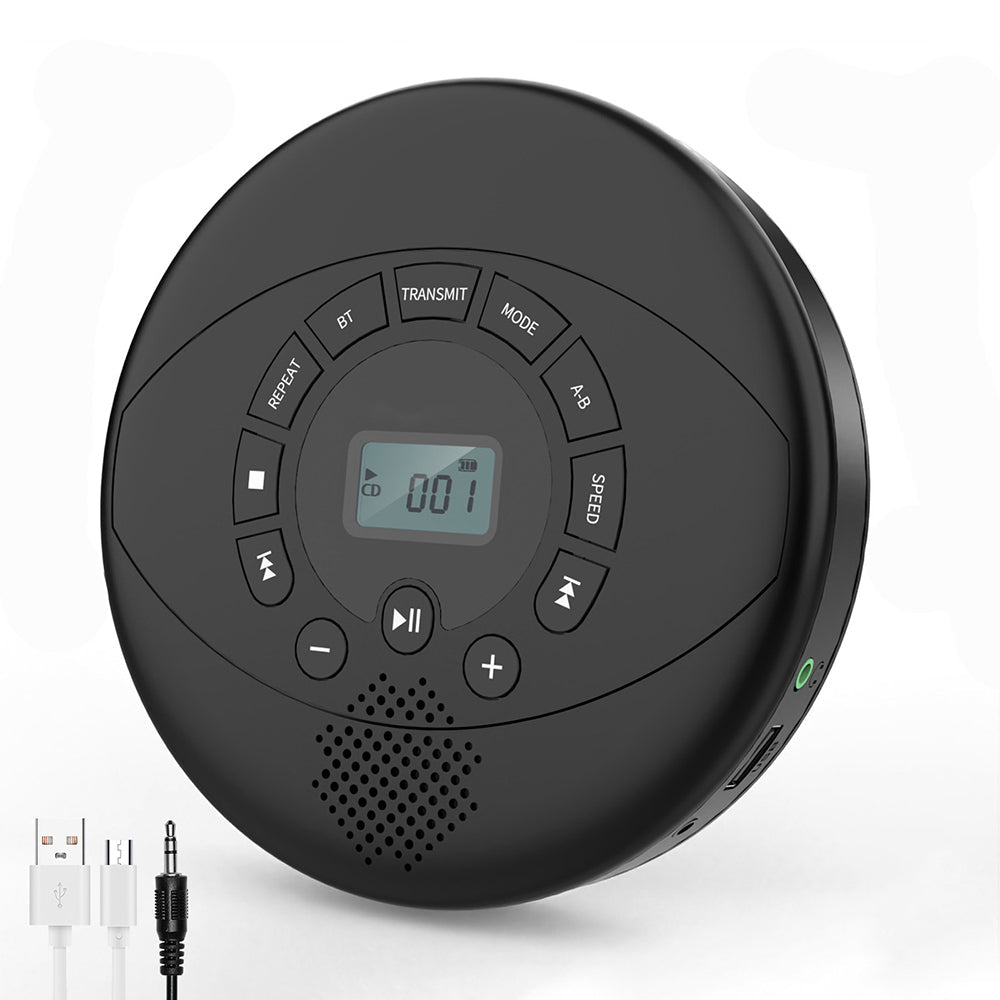 Portable Bluetooth CD Player MP3 Disc U Disk CD Machine Walkman