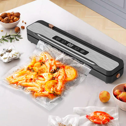 Wet & Dry Dual-Use Food Vacuum Sealer Machine with Built-In Cutter