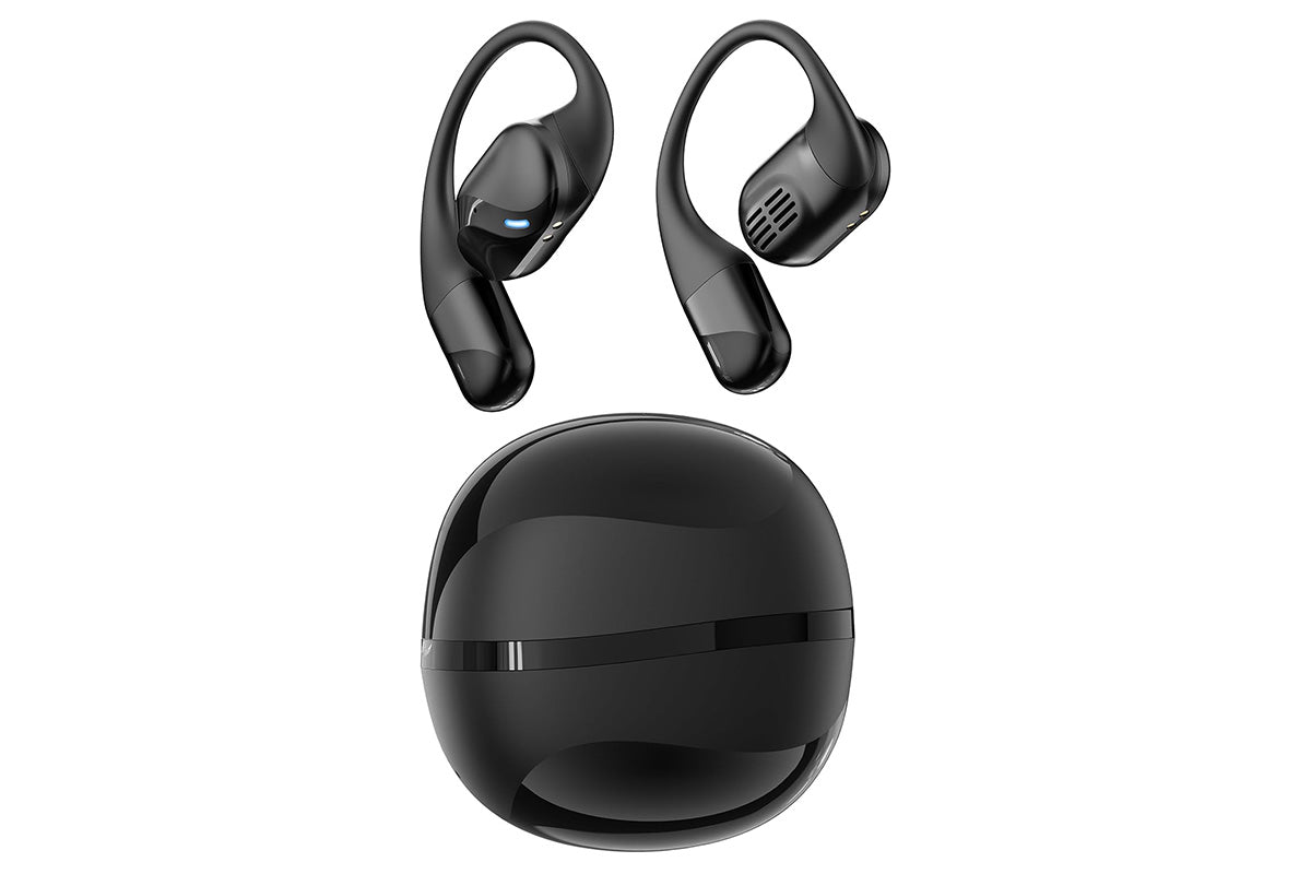 Open Ear Earbuds Bluetooth 5.3 Wireless Headphones IPX5 Waterproof for Sports-Black
