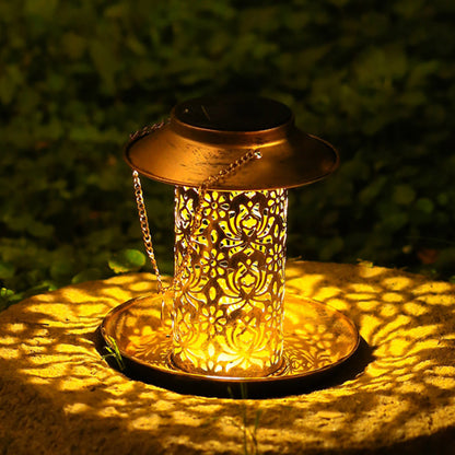 2-in-1 Solar Bird Feeder for Outside Hanging Wild Bird Feeders with Solar Light for Garden Yard Decor
