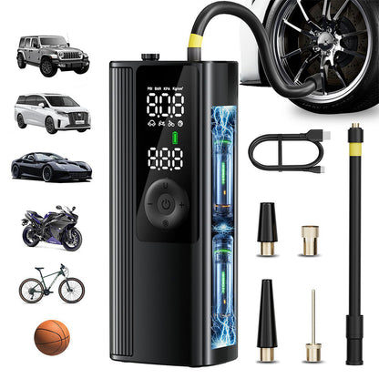 Portable Cordless Tire Inflator Air Pump for Car Motorcycle and Bicycle
