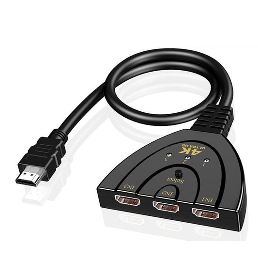 HDMI Splitter 1 in 3 out 4K Cable Adapter HDMI 3 Way Splitter for HDTV HD LED LCD TV