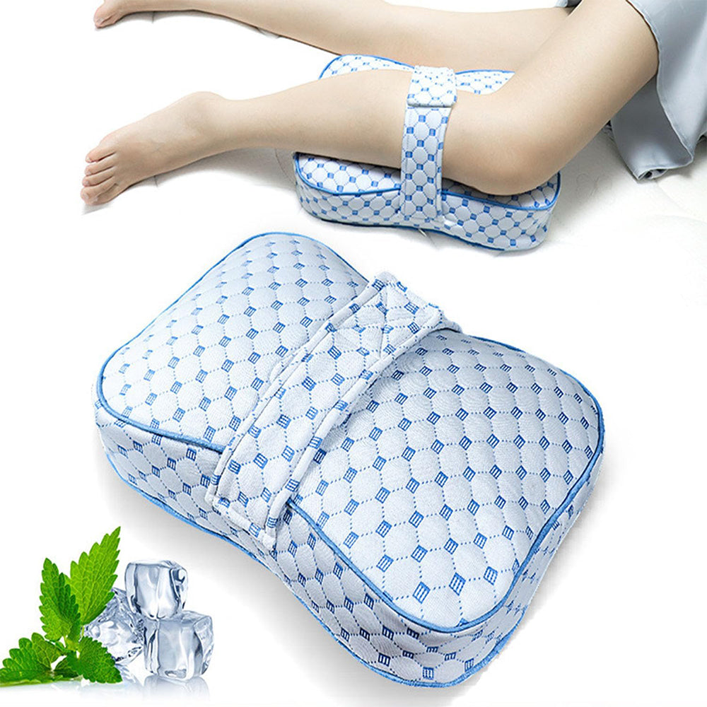 Knee Pillow for Side Sleeping-Blue