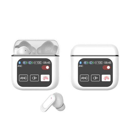 Wireless Bluetooth Headphones Touch Control Stereo Earbuds Headset White