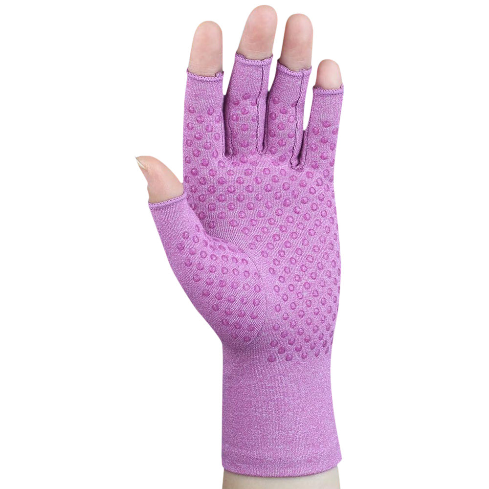 Women Arthritis Compression Gloves Anti-Slip for Hand Pain and Osteoarthritis -Puple