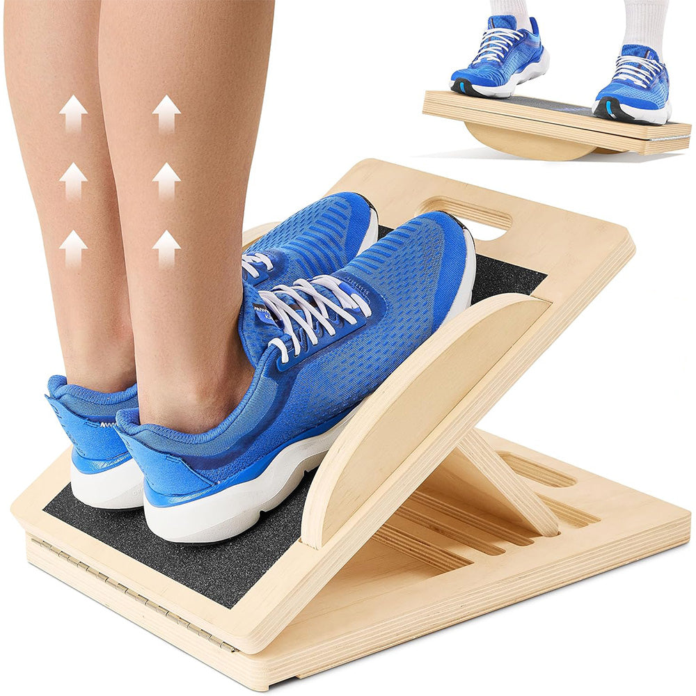 3-in-1 Slant Board with 5 Angles ââ‚?Calf Stretcher & Wobble Balance Board