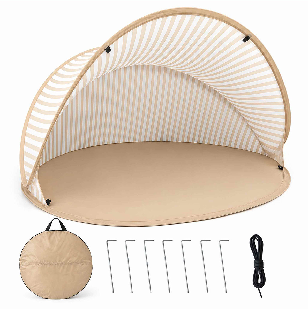 Pop Up Beach Sun Shade Tent for 1 to 2 People - White