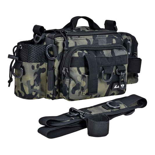 Fishing Tackle Bags Single Shoulder Crossbody Bag Waist Pack Fish Lures Gear Bag Green