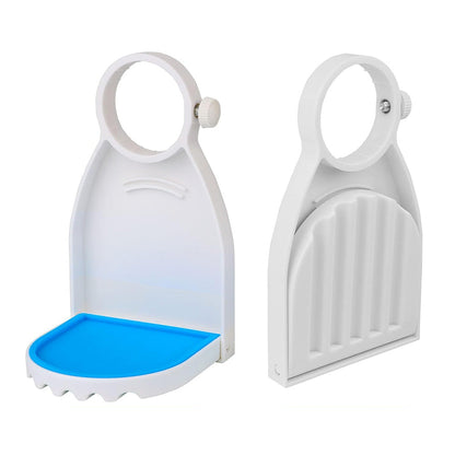 4 Pcs Laundry Detergent Cup Holder with Removable Silicone Pad Foldable Drip Cup Trays
