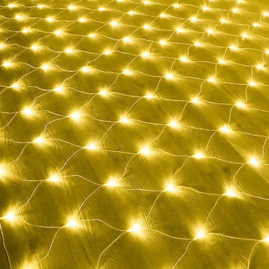 Outdoor Christmas Net Lights LED Mesh String Lights for Holiday Wedding Party Garden Decoration Warm White