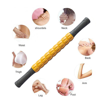Portable Massage Roller Stick Exercise Gym Equipment Orange