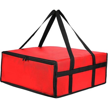 Large Foldable Insulated Pizza Cake and Food Delivery Bag-Red