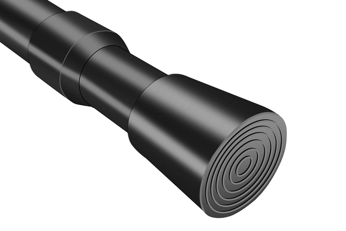 Adjustable No Drilling Black Expandable Curtain Rods