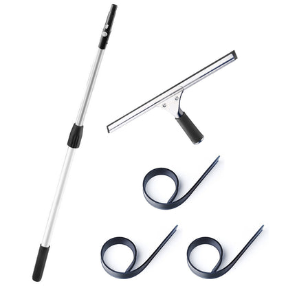 45 cm Window Squeegee with 1.2 m Telescopic Pole Glass Cleaning Tool
