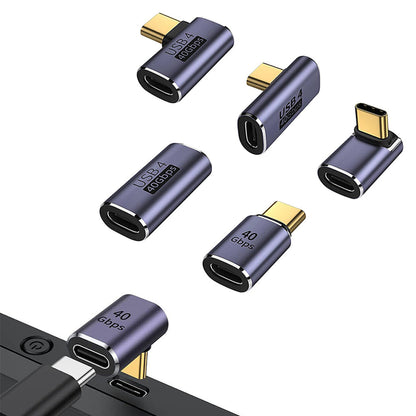 Set of 5Pcs Type C Male to Type C Female Adapter for Laptop Tablet Phones