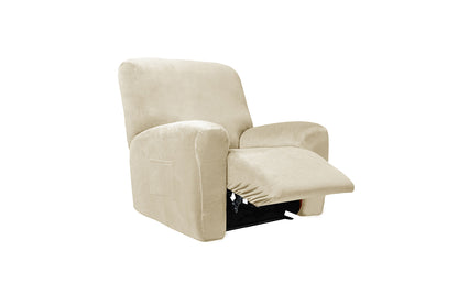 Stretch Recliner Chair Covers Sofa Slipcover-beige