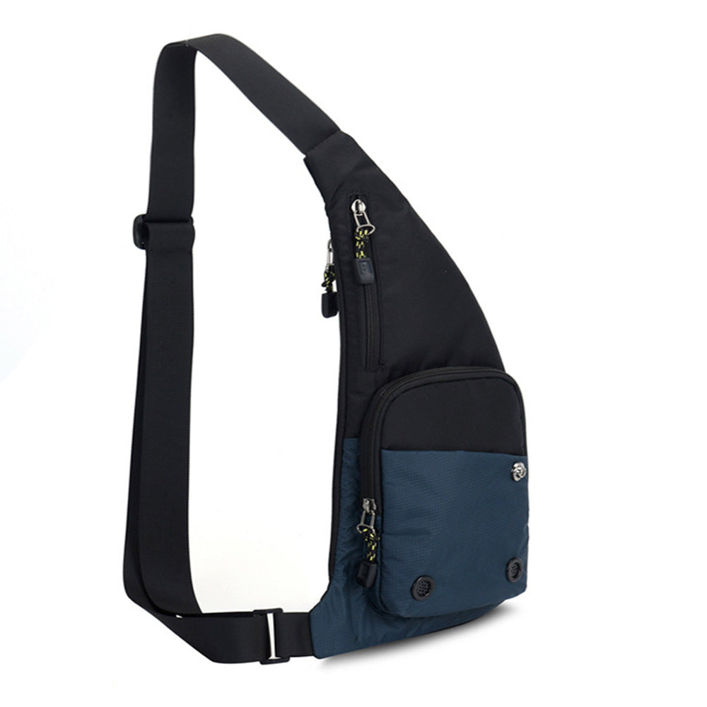 Chest Sling Bag Unisex Large Capacity-Dark Blue