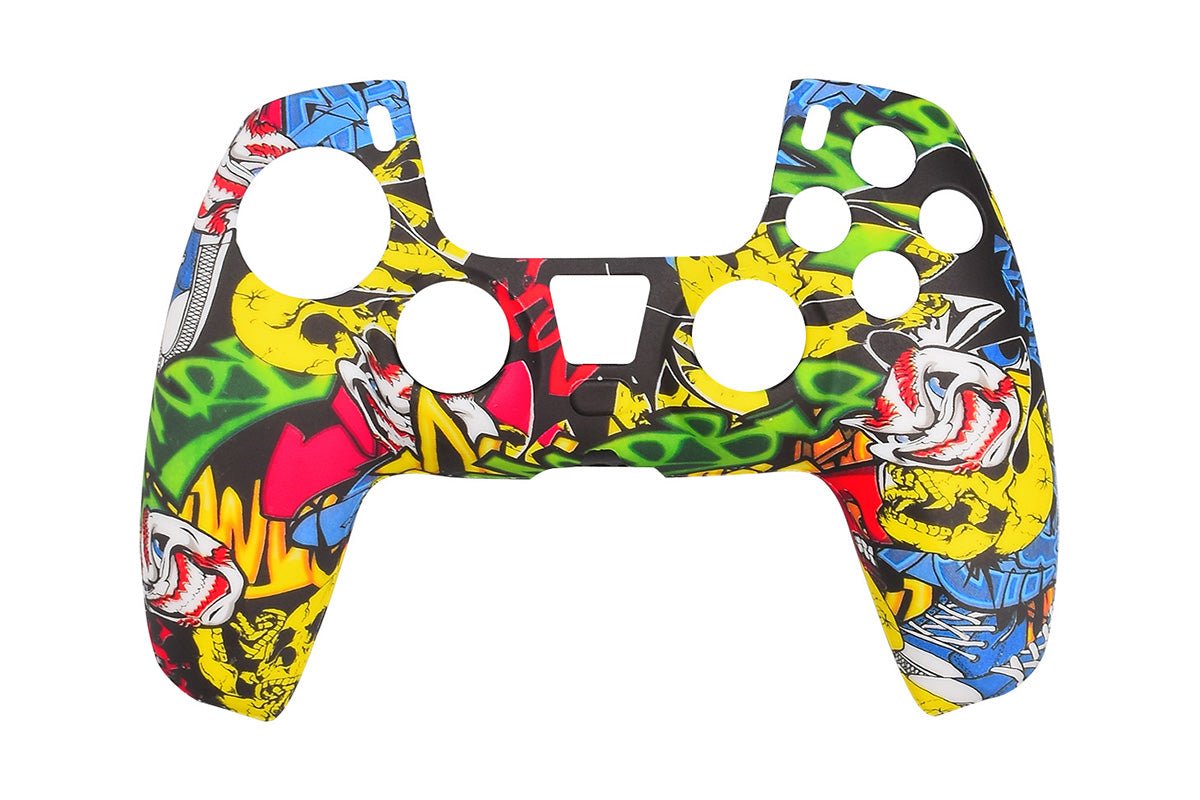 Silicone Cover for PS5 Controller Case Skin Cool Designs Extra Grip Selection-Green  Mixed Color