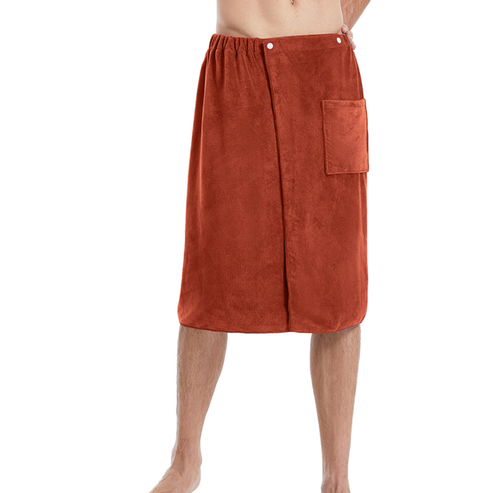 Mens Wearable Bath Towel Shower Wrap Bathroom Pool Beach Spa Bathing Shower Cover Coffee