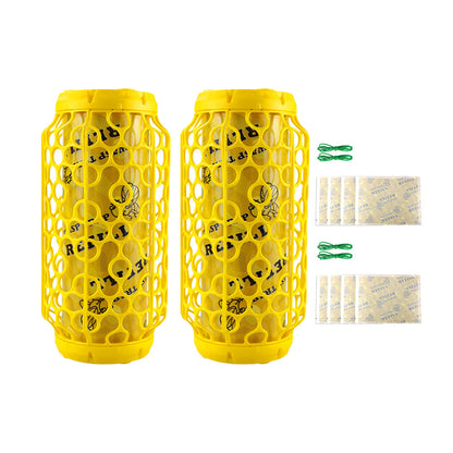Set of 2Pcs Wasp Trap Outdoor Hanging Jacket Trap Reusable Wasp Catcher Sticky Wasp Repellent