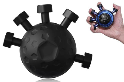 Finger Grip Strengthener Adjustable Hand Grip Strength Ball for Finger Hand Wrist -Black